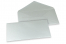 Coloured greeting card envelopes - silver metallic, 110 x 220 mm | Bestbuyenvelopes.com