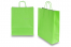 Paper carrier bags with twisted handles - green, 320 x 120 x 410 mm, 100 gsm | Bestbuyenvelopes.com