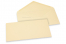 Coloured greeting card envelopes - ivory white, 110 x 220 mm | Bestbuyenvelopes.com