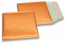 ECO metallic bubble envelopes - orange 165 x 165 mm | Bestbuyenvelopes.com