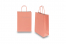 Paper carrier bags with twisted handles - salmon pink, 220 x 100 x 310 mm, 90 gsm | Bestbuyenvelopes.com