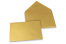 Coloured greeting card envelopes - gold metallic, 114 x 162 mm | Bestbuyenvelopes.com